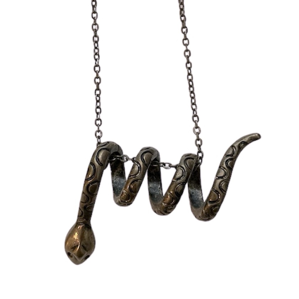 Rustic Gold Snake Necklace